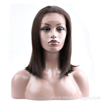 Brazilian Hair Wigs Body Wave Black human hair Lace Front Wig Transparent Swiss